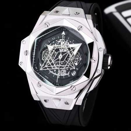 金黑+20全新爆品Hublot宇舶表全新Big Bang Sang Bleu Ii刺青二代腕表 恒宝最热门款 史上最复杂钢壳工艺重大突破 运用立体几何图形，呈现 - 点击图像关闭
