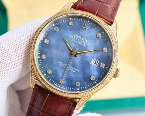 劳力士- Rolex满天星 潮男潮流新品男士全满钻壕镶腕表搭载全自动8S62全自动进口机械机芯 904L精钢表壳 意大利小牛皮表带 超清高强度宝石镜面，品质保证