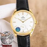 白 金 钻100 Omega 欧米茄碟飞名典小三针系列手动机械 腕表 至臻天文台表径 40毫米，购入原版开模，历时14个月，整体表壳采用原装精钢材质打造，同步原