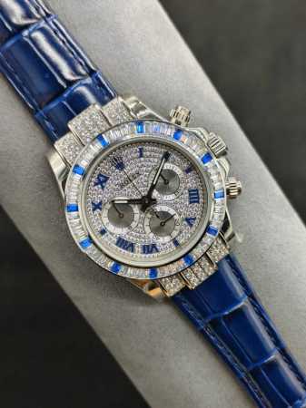 Sj出品 劳力士 Rolex 迪通拿系列om6 迪通拿密镶116599满天星到货 圈口镶嵌60颗梯形方钻 12颗蓝色宝石号称 十二蓝宝 这款腕表最大的亮点莫过于 - 点击图像关闭