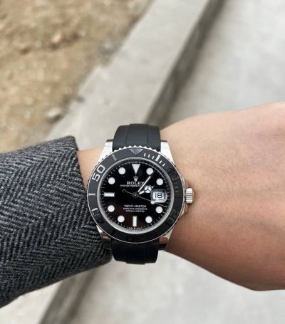 我官宣游艇名仕是最适合海岛度假的表 超级轻钛金属游艇Titanium Rolex Yachtmaster 226627 图5实测防水的兄弟们放心戴着它游泳吧 I