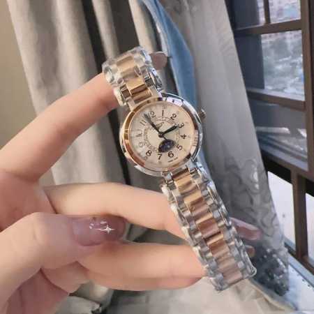 白 金 钻20 浪琴-Longines 爆款浪琴 心月系列石英表手表女简约气质 腕表底盖-吊牌-保卡 1:1品质 超高性价比 真月相机芯 进口石英机芯 走时准确 - 点击图像关闭