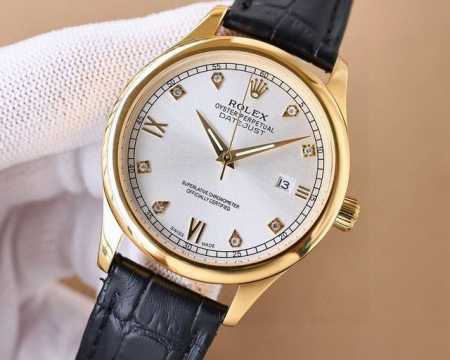 白 -金 。台湾厂 Rolex劳力士 .一块彰显绅士风度，劳力士3D锅盖，耗时长达12个月打造316精钢材质表壳！超薄男士自动机械腕表，采用进口原装8215机芯 - 点击图像关闭