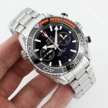 白 金 钢带100 Tw Factory 欧米茄全新海马系列，海马600米五针机械600M计时士男腕表 市面目前高最版本的计时腕表ho1 1:表壳拉身砂细腻洁白 - 点击图像关闭