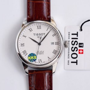 天梭-Tissot力洛克系列 类型：男士腕表 壳套：顶级版316精钢L 表带：进口小牛皮表带316L精钢表带 机芯：顶级自动机械 镜面：蓝宝石镜面 尺寸：直径4