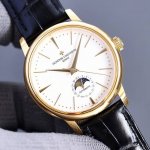 江诗丹顿 Vacheron Constantin 传袭系列男士腕表！全新复杂日月星辰多功能腕表，超强夜光。搭载原装进口2824-2自动上链机械机芯，汇集月份显示