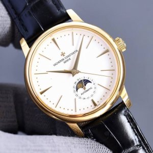 江诗丹顿 Vacheron Constantin 传袭系列男士腕表!全新复杂日月星辰多功能腕表,超强夜光。搭载原装进口2824-2自动上链机械机芯,汇集月份显示 江诗丹顿 Vacheron Constantin 传袭系列男士腕表!全新复杂日月星辰多功能腕表,超强夜光。搭载原装进口2824-2自动上链机械机芯,汇集月份显示