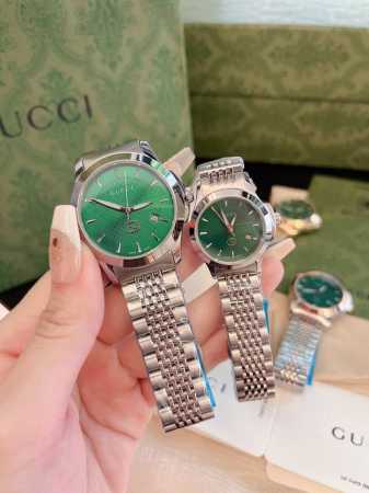 白壳 玫金 春日第一块抹茶绿手表戴上好富家千金gucci古驰 Original Gucci,古驰g-Timeless系列，经典九珠表带，唯美绿色表面专柜款 ，女 - 点击图像关闭