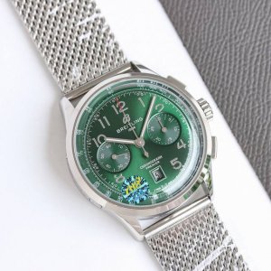 Tw新品百年灵璞雅b01计时腕表premier B01 Chronograph 吴彦祖同款 材质： 316L精钢 直径： 42毫米 厚度： 13.65毫米 表镜