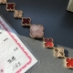 玫金玫瑰红 顶级包18K真金重磅返场Vca梵克雅宝Sweet Alhambra 系列四叶草珠宝腕表。