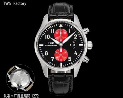 Tws Factory Iwc万国喷火战机飞行员计时腕表，修正市面版本的所有不足。本厂拥有多项Iwc核心技术和积累了复刻经验，只为带来瑞士正品的极致体验！ 和原