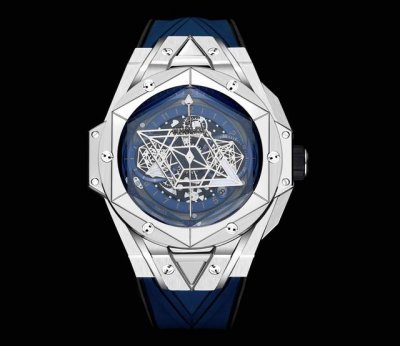 Hublot 宇舶 全新Big Bang Sang Bleu Ii 刺青腕表 再次与知名刺青工作室Sang Bleu合作，推出又款利用几何图形巧妙构思的刺青Ll