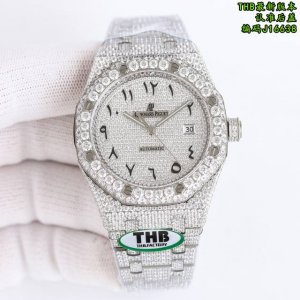 thb出品！特惠！最新还原 Ap 爱彼 皇家橡树Mk1 满钻1 满天星 壕无人性 实物超闪亮 让每一个人都可以体验到满天星的奢华。满天星 爱彼满钻系列 Thb历