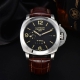 沛纳海--Panerai 类型：男士顶级腕表 机芯：有全自动上海机械机芯 表壳：316L精钢表壳 镜面：矿物强化防摔玻璃 皮带：真牛皮表带 尺寸：直径44Mm，