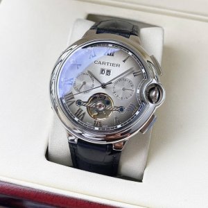 白壳 ，玫瑰金 。全新风格 经典热卖卡地亚-Cartier 男士腕表 全自动机械机芯 矿物强化玻璃 316L精钢表壳 真皮表带 时尚休闲 商务必备 尺寸:直径4