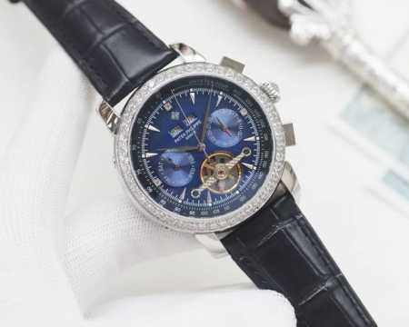 尊享价： 品牌：百达翡丽-patek philippe 类型：男士腕表 壳套：顶级版316精钢L 表带：进口小牛皮表带 机芯：全自动进口机械机芯 镜面：矿物质防 - 点击图像关闭