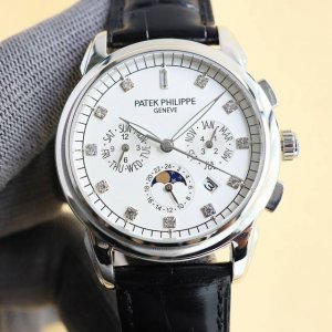 白 金 百达翡丽复杂功能计时系列上市 Patek Philippe 贵族的艺术品！独家字面加高档内影logo，搭配进口 0多功能机芯 0返修 功能 24小时,星