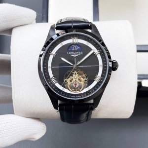 统一价格 浪琴-Longines火爆新品 搭载全自动机械机芯 316精钢表壳 简约镂空设计 简约时尚 优雅尊贵 矿物质强化玻璃镜面 真牛皮表带 商务休闲 精致型