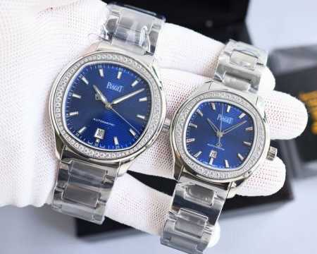 白 金 钻+50。Tw伯爵超薄piaget Polo系列情侣对表，人称小鹦鹉螺！ 伯爵钢王 一款优雅的运动腕表，可商务亦可运动休闲。欢迎对比细节:1搭载定制版9 - 点击图像关闭