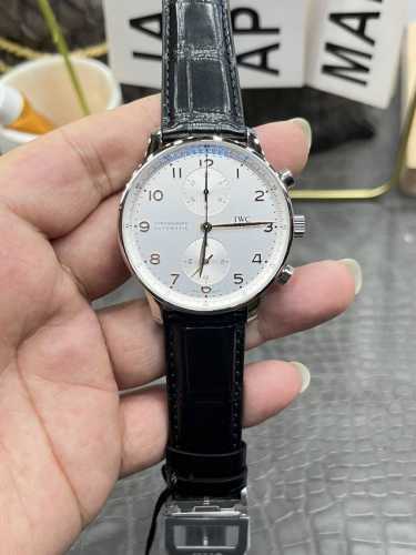 Zf万国葡萄牙计时码葡计白面金钉密底款41Mm*13Mm定制版Cal.69355机芯