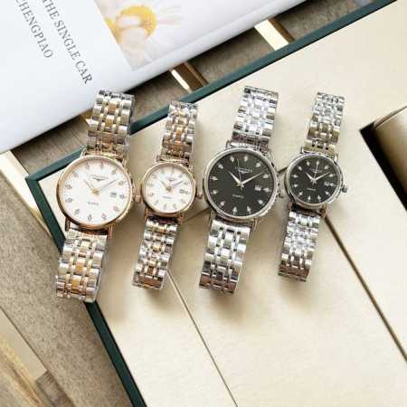 白壳 -金壳 钢带+20。浪琴-Longines 精品情侣腕表 经典三针设计 尊贵大气 绅士风范 卓越品质 热卖全城 采用进口石英机芯 顶级316精钢表壳 进口 - 点击图像关闭