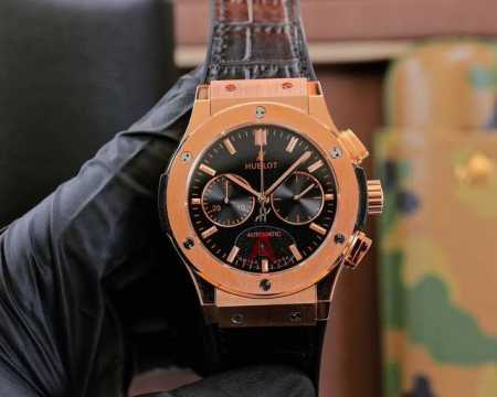 Hb出品：宇舶Hublot恒宝表经典融合Classic Fusion系列，直径45Mm，表壳316L精钢，耐磨蓝宝石玻璃，施华洛世奇钻石镶嵌，进口搭载进口775 - 点击图像关闭