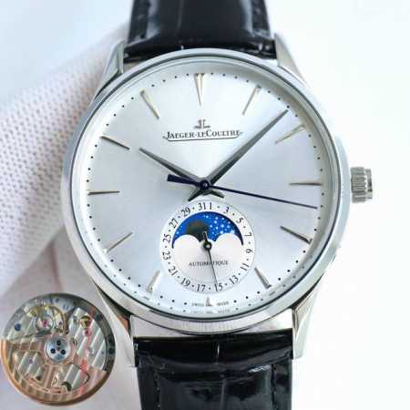 白 玫 满天星月 升级版 Jaeger-Lecoultre Master Ultra Thin Moon积家超薄月相大师系列39Mm腕表 简洁的线条设计 赏心悦 - 点击图像关闭