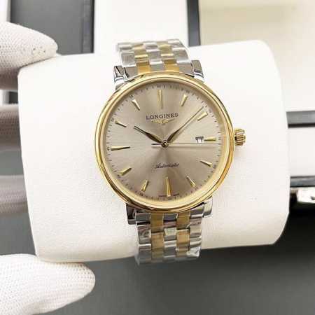 白壳 金壳 钢带+20浪琴-Longines火爆新品 搭载全自动机械机芯 316精钢表壳 简约时尚 优雅尊贵 矿物质强化玻璃镜面 真牛皮表带 商务休闲 精致型男 - 点击图像关闭