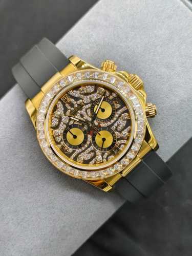 Sj出品 劳力士 Rolex 迪通拿系列 迪通拿 Eye Of The Tiger 虎纹面腕表 猛虎之眼 Om6 迪通拿daytona 116589Tbr 以黑