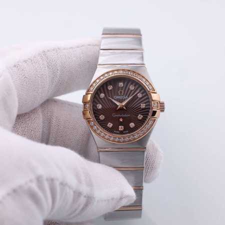 金+20钻+20欧米茄 4代 双鹰 星座 进口石英 28Mm - 点击图像关闭