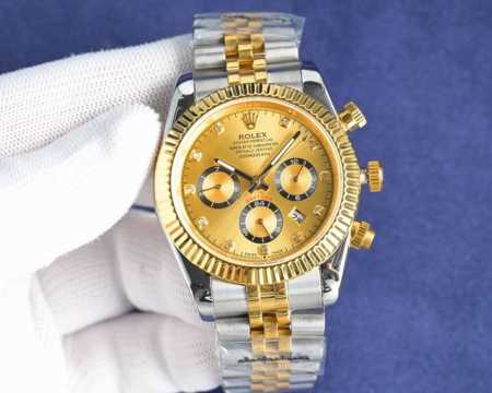 经典日志系列-多功能腕表 防表届最高版本劳力士 复杂系列六针男表 爆款 多功能腕表。 1搭载原装进口9100星期月份月相动能功能机芯机械表！ 2表盘上采用经典独 - 点击图像关闭