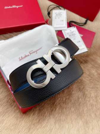 特 Ferragamo.菲拉格慕 全套包装包装 宽度3.5Cm 高级定制款男士皮带 双面进口牛皮 可双面使用 自行选择搭配 真材实料 很有质感 时尚经典不失风范 - 点击图像关闭
