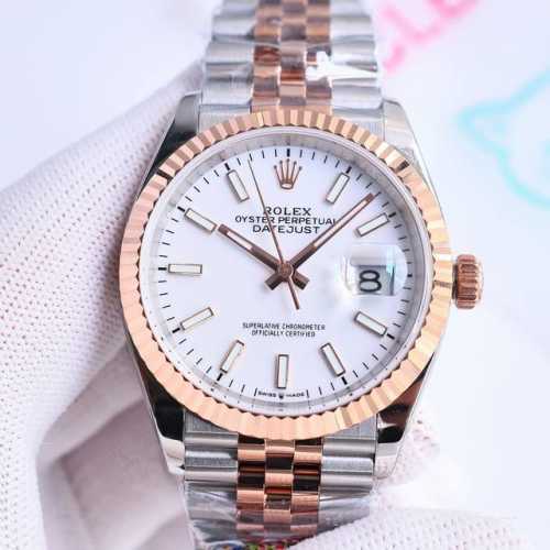 顶级复刻 白壳 金壳 钻50 Clean厂 C厂 劳力士 Rolex 日志系列 Ea1 最新推出，定制版一表一码，热门款式 直径 36Mm日志 3235机 ①: