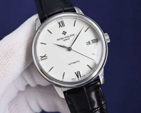 白 金 2024最新升级版，最新力作热门款 百达翡丽 Patek Philippe 最高版本高级自动腕表！男士腕表简单不失大气 40Mm表径，316精钢表壳，搭 - 点击图像关闭