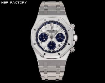 Hbf Factory Audemars Piguet-爱彼 V2 版本：升级内影跟正品一致 抛光内影 看时间刻度更加立体市场最高版本 ，原版开模，杜绝一眼假爱