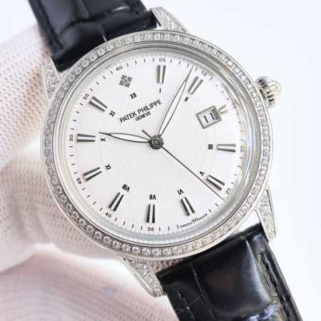 Tw出品 白壳 金壳 百达翡丽-Patek Philippe-Rk1 火爆新款式，百达翡丽 Pp 新款锅盖，耗时长达13个月！锅盖玻璃 Pp 超薄男士自动机械腕 - 点击图像关闭