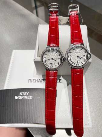 单排钻 双排钻 钢带40 台湾厂出品三码合一 女款36Mm Cartier 卡地亚蓝气球系列：新款石英腕表二针半日历显示，爱表者期待的二针半小秒带日历功能已上架 - 点击图像关闭