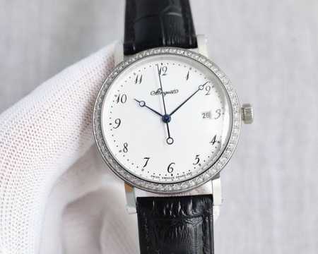 金白同价 钻加50 宝玑 Breguet Breguet经典系列5178Br 29 9V6 D000 黄金男士机械表精品男士腕表lm9经典大三针设计，尊贵大气， - 点击图像关闭
