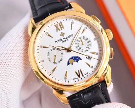 白壳 金壳 新款 百达翡丽 P 复杂功能计时系列r71 上市 Patek Philippe 贵族的艺术品！ 升级版改进：壳身比旧版本更薄、玻璃升级耐磨抗摔、比旧 - 点击图像关闭