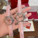 光 钻470实拍 少女粉完美的治愈色 热卖颜色竹节纹小牛皮 仙女色 粉嫰简直太美了 春季新款 实物超美台湾厂高版本 瑞士石英机芯 鱼眼蓝宝 尺寸33Mm 力荐入