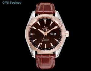 白 -金 钢带+100 Ovs Factory 重磅推荐：欧米茄海马系列Aqua Terra 150米腕表 双历款直径43Mm黄金尺寸，适配多数腕围，日常通勤与