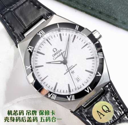 统一价： 欧米茄 Omega 星座腕表第五代 星座陶瓷圈系列！全新原装尺寸41Mm腕表！升级正6位黑摆轮机芯 五码合一 1圈口升级，原装一致抛光进口陶瓷表圈,刻 - 点击图像关闭