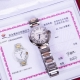 独家渠道货，卡地亚Cartier蓝气球系列33Mm，W6920097女款手表，原装进口机芯，全自动机械机芯， 18K包金 蓝宝石镜面，阳光射线纹饰效果表盘，剑形