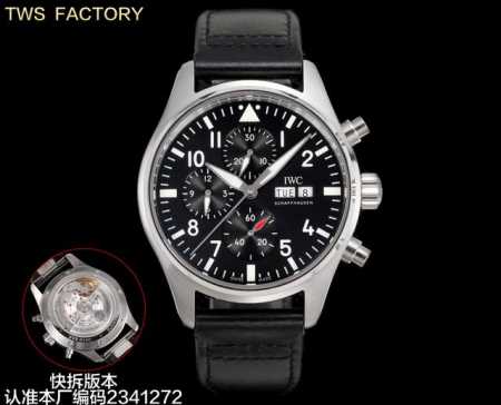 Tws Factory Iwc 万国 飞行员系列 N9 新款Iw388108 飞行员系列 1.腕表具有蓝绿黑精钢和马石油喷砂哑光技术处理呈现钛效果，做工成熟，线 - 点击图像关闭