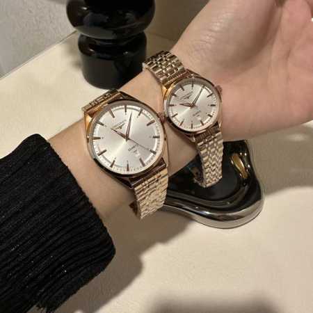 白 -金 钢带+20。 最新经典浪琴-Longines 情侣对表 原装进口石英机芯 钢化玻璃 316L精钢表壳 直径男40Mm女30Mm 厚8Mm如果今天的阳光 - 点击图像关闭