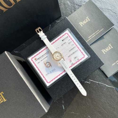 伯爵 绢丝表带 Limelight Gala系列女士钻石腕表！表壳镶嵌60颗大小不一的明亮式切割钻石 约0.92克拉 持中国Gtc检测机构证书，二维码联网可查询