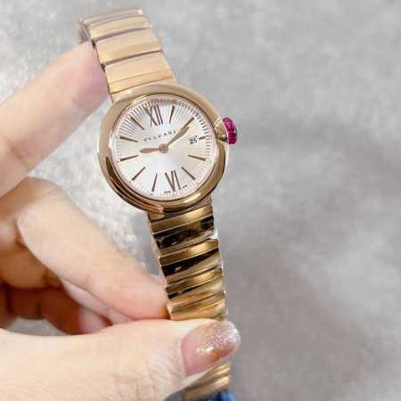 Bv小号28Mm Bvlgari 宝格丽 Lvcea系列新款女士腕表，这是女神专属的唯美单品，高贵奢华而内敛，百搭神器又有无限气质高雅，质量更是超强，316L精 - 点击图像关闭