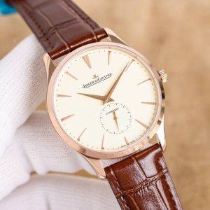 1630新品积家大师系列1218420，传统与现代的和谐乐章。Master Ultra Thin 超薄大师系列小秒针腕表精钢款搭（直径 39 毫米），内载896