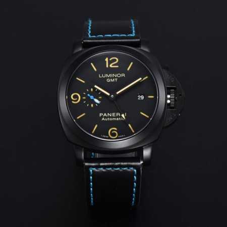 沛纳海--Panerai 类型：男士顶级腕表 机芯：有全自动上海机械机芯 表壳：316L精钢表壳 镜面：矿物强化防摔玻璃 皮带：真牛皮表带 尺寸：直径44Mm， - 点击图像关闭