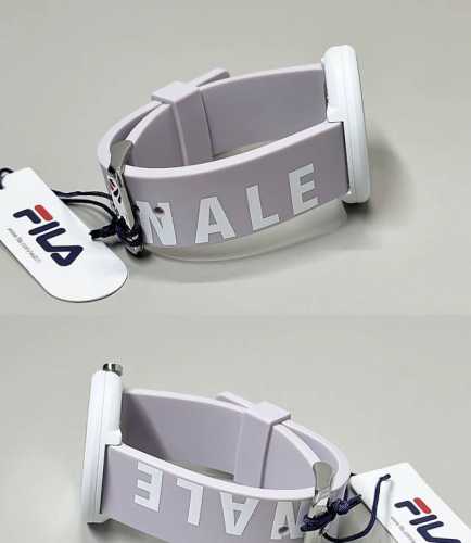 保证正品全球300多家门店检验 Fila斐乐 我尊嘟很喜欢这种温柔的手表 就是介个Fila的手表！ 石英机械硅胶表带戴着挺舒服的 香芋紫的配色也蛮特别的 日常和